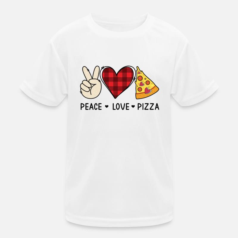 Pizza Lovers Peace Love Pizza Cadeau T-shirt sport Enfant