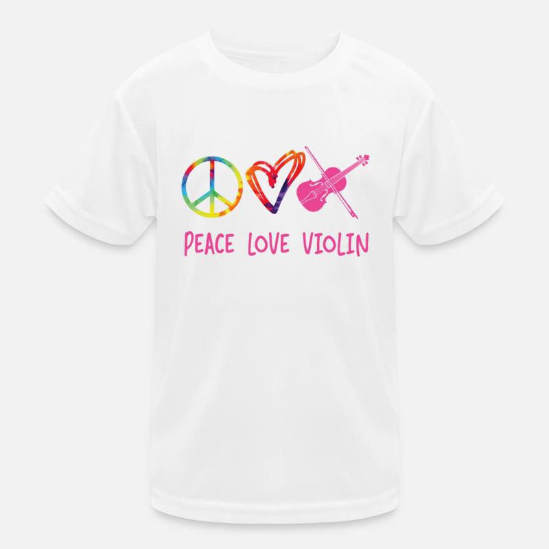 Violon Violoniste Fille Tie Dye T-shirt sport Enfant