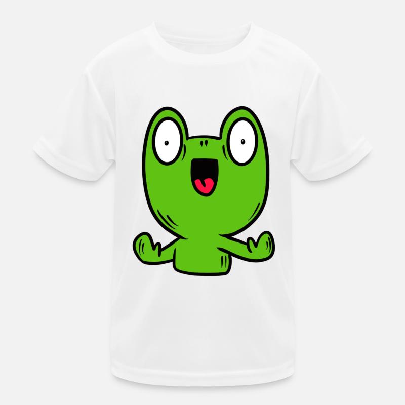 Funny frog, toad - Kids Functional T-Shirt - white