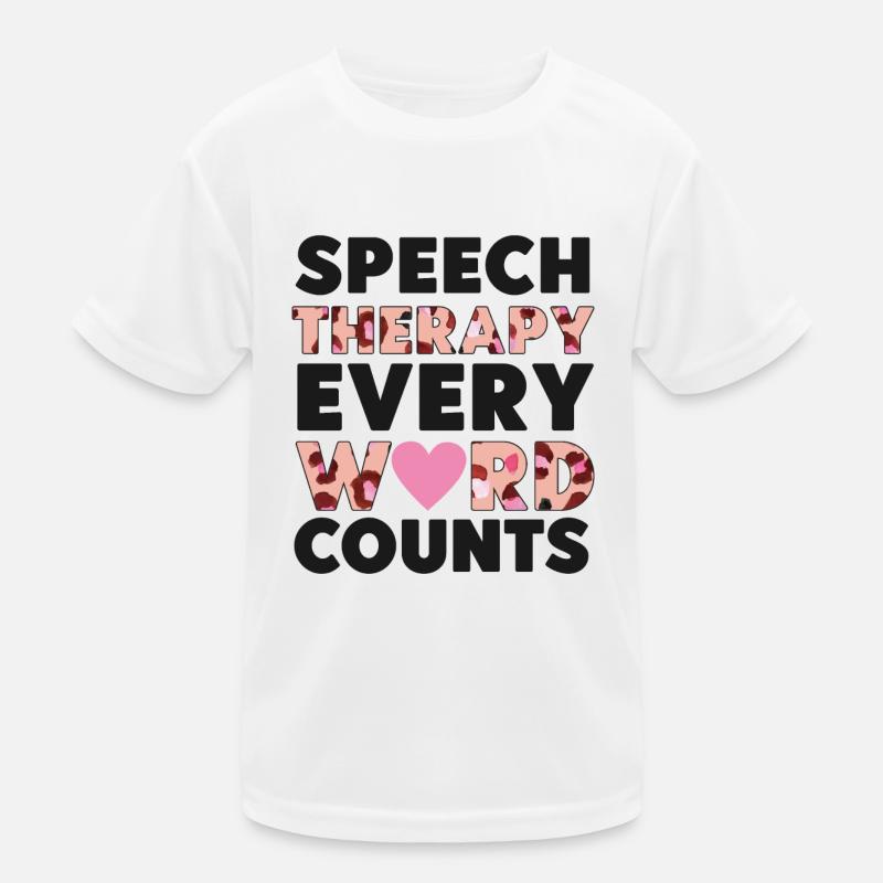 Speech Therapist Therapy Assistant Kinder Funktions-T-Shirt