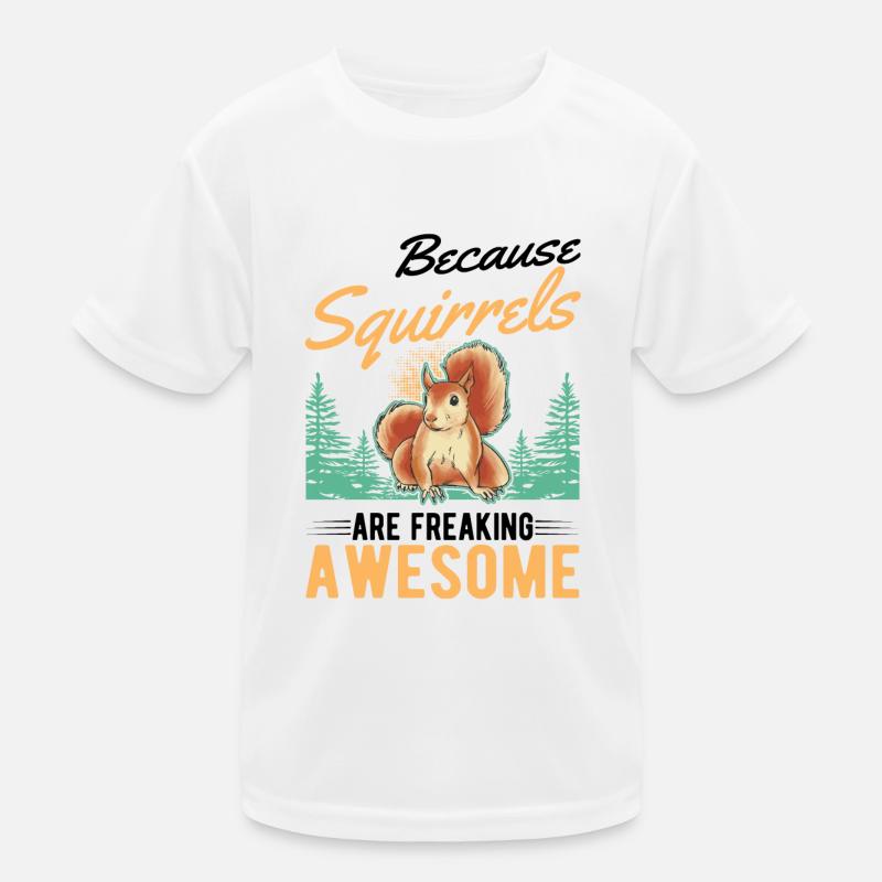 Eichhörnchen Geschenk Squirrel Grauhörnchen Kinder Funktions-T-Shirt