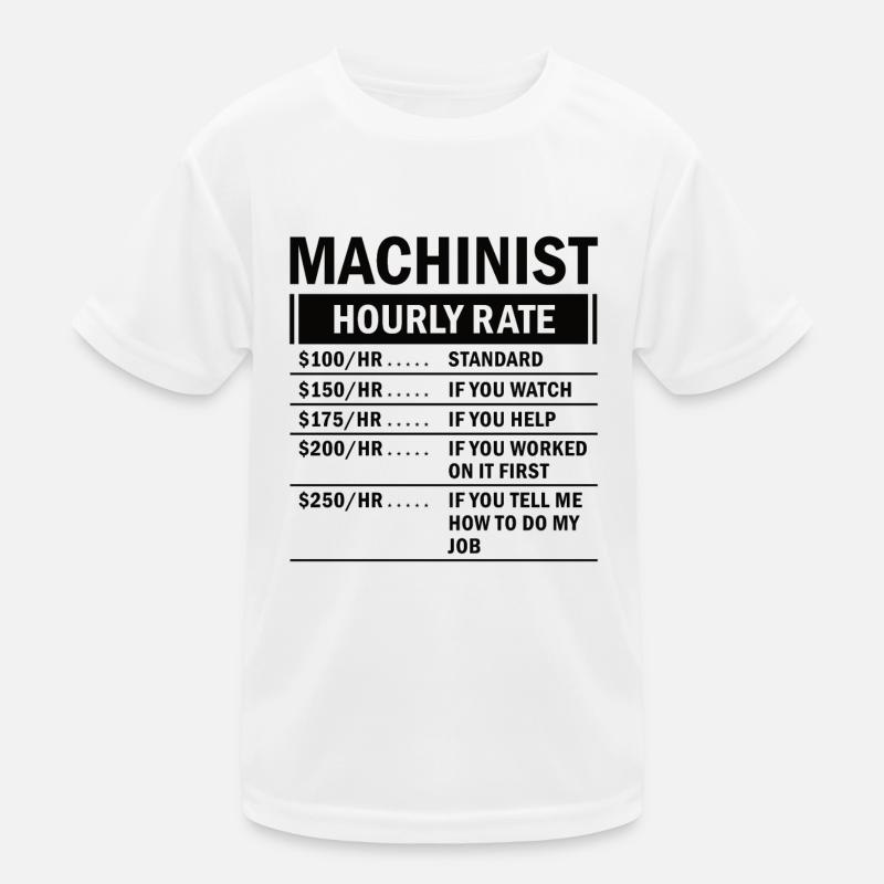 Machine operator plant operator gift Kids Functional T-Shirt