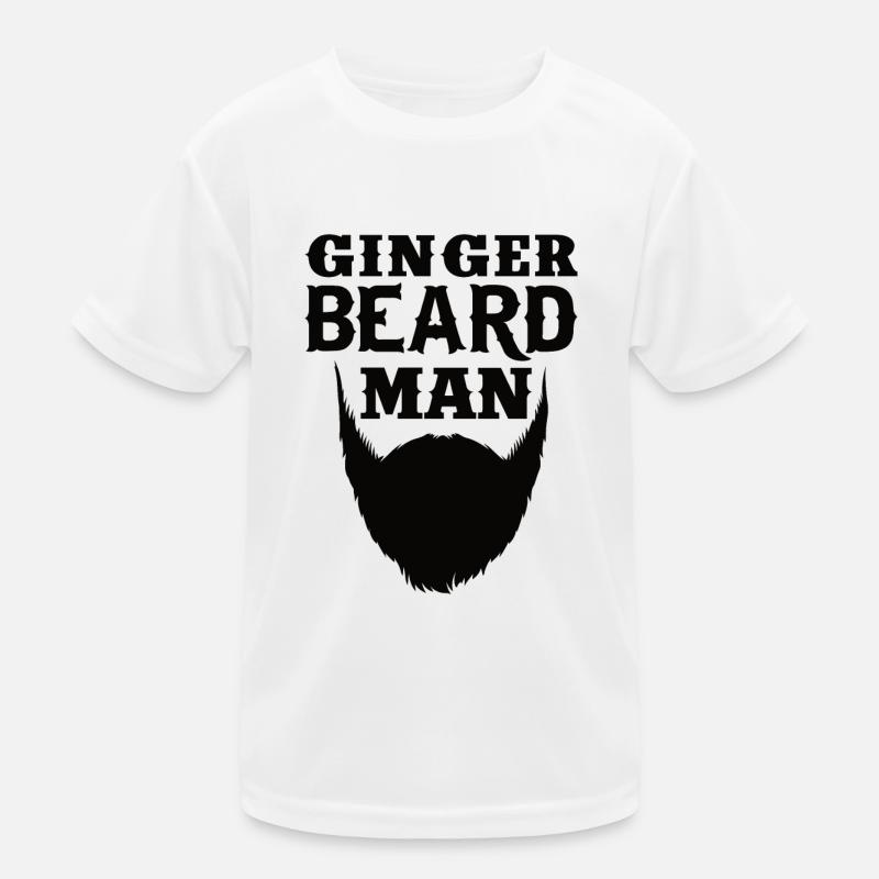 Vollbart Bartträger Rote Barthaare Rothaariger Kinder Funktions-T-Shirt