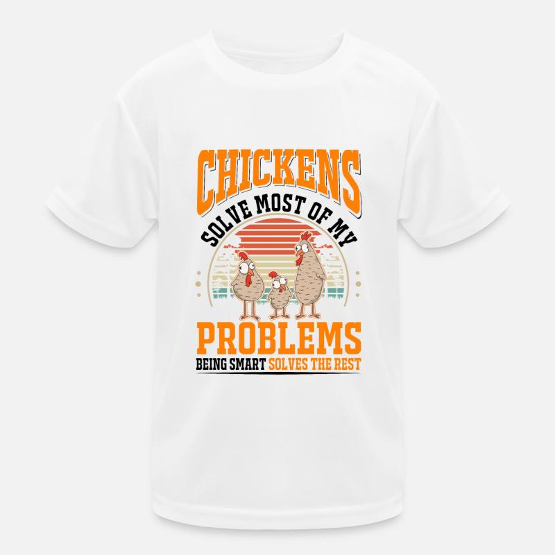 Poulets Élevage de poulets Éleveur de poulet T-shirt sport Enfant