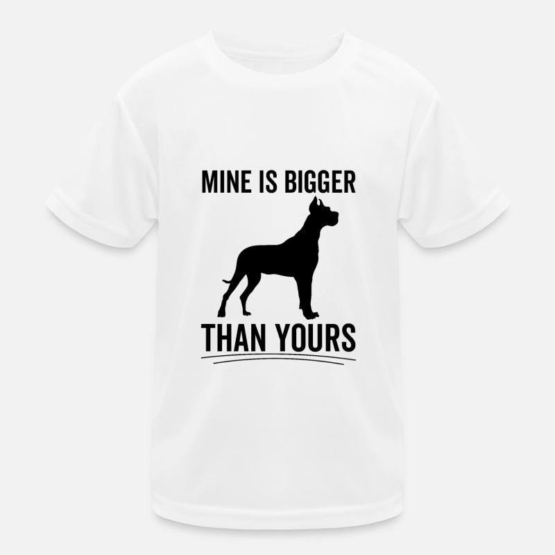 Mine Is Bigger Than Yours Great Dane Kids Functional T-Shirt