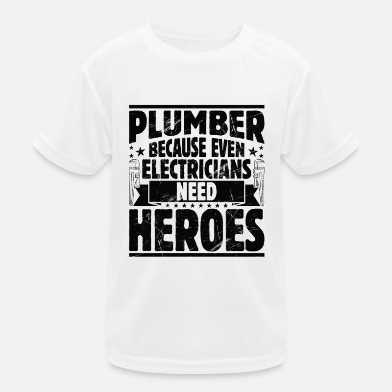 Heating Engineer Pump Valve Pressure Regulator Electrician Kids Functional T-Shirt