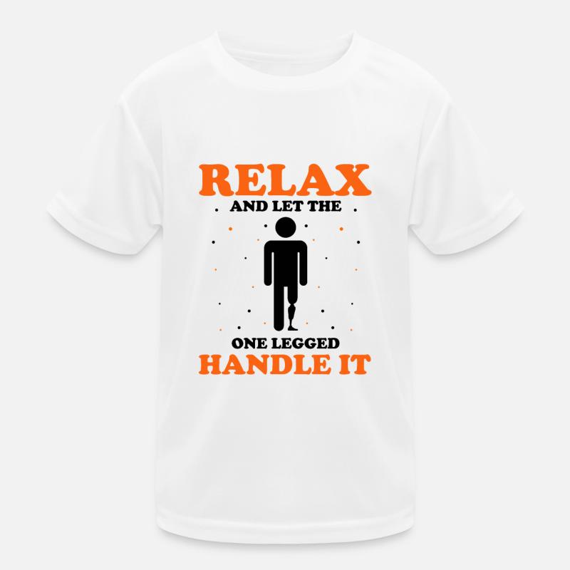Bionic leg design for leg prostheses Kids Functional T-Shirt