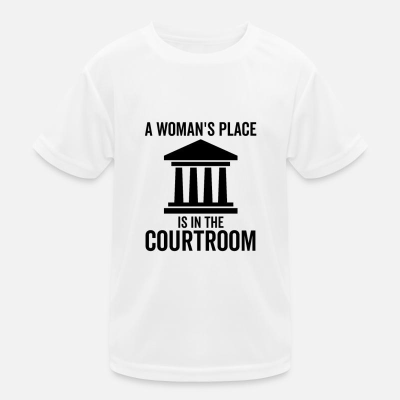 A Woman's Place ist im Gerichtssaal Kinder Funktions-T-Shirt