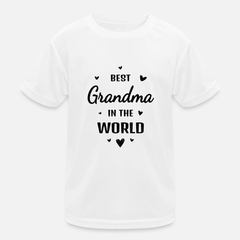 Beste Oma der Welt Großmutter Omi Spruch Muttertag Kinder Funktions-T-Shirt