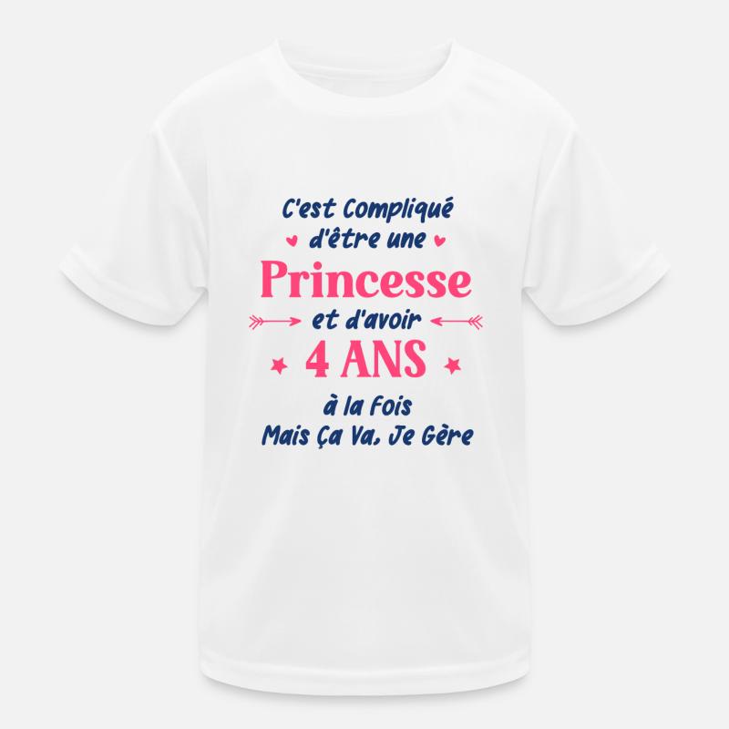 C'est compliqué d'être une princesse et 4 ans T-shirt sport Enfant