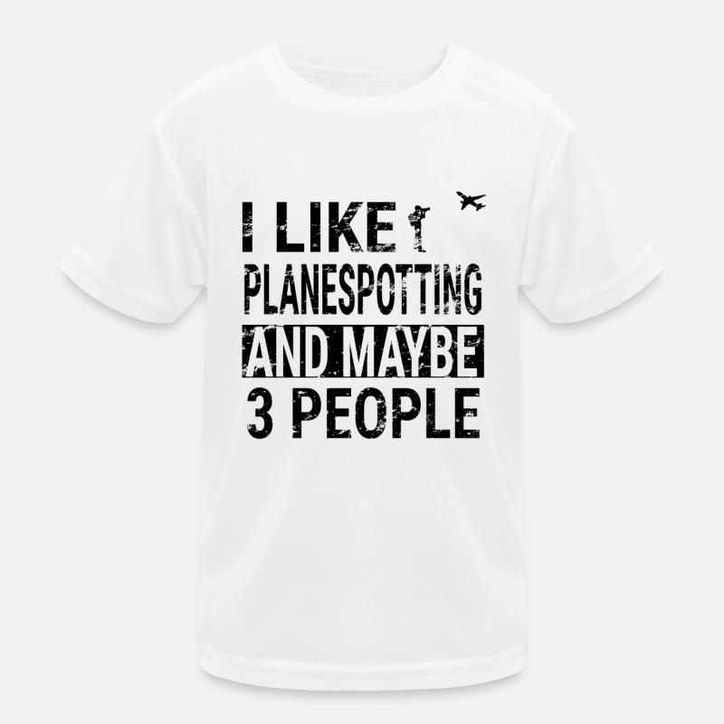 Planespotter Planespotting Flugzeug Geschenk Kinder Funktions-T-Shirt