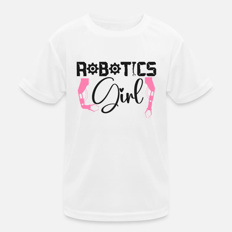 Robot Robotics Engineer Female Kids Functional T-Shirt