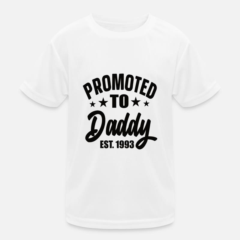 Promoted To Daddy Est 1993 Kids Functional T-Shirt