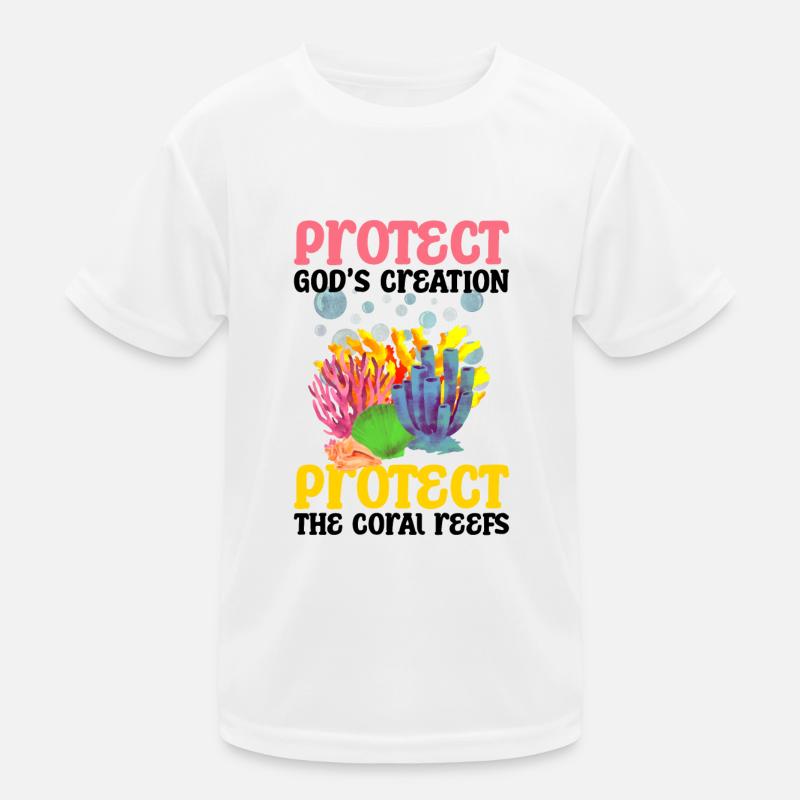 Protégez ce que Dieu a créé, citation biblique, T-shirt sport Enfant