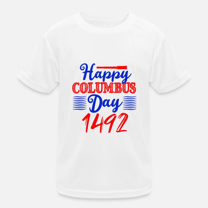 JOYEUSE FÊTE DE CHRISTOPHE COLOMB 1492 2 T-shirt sport Enfant