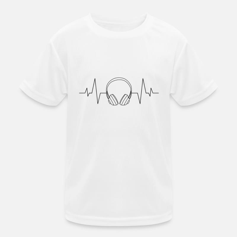 Headphone heartbeat Kids Functional T-Shirt