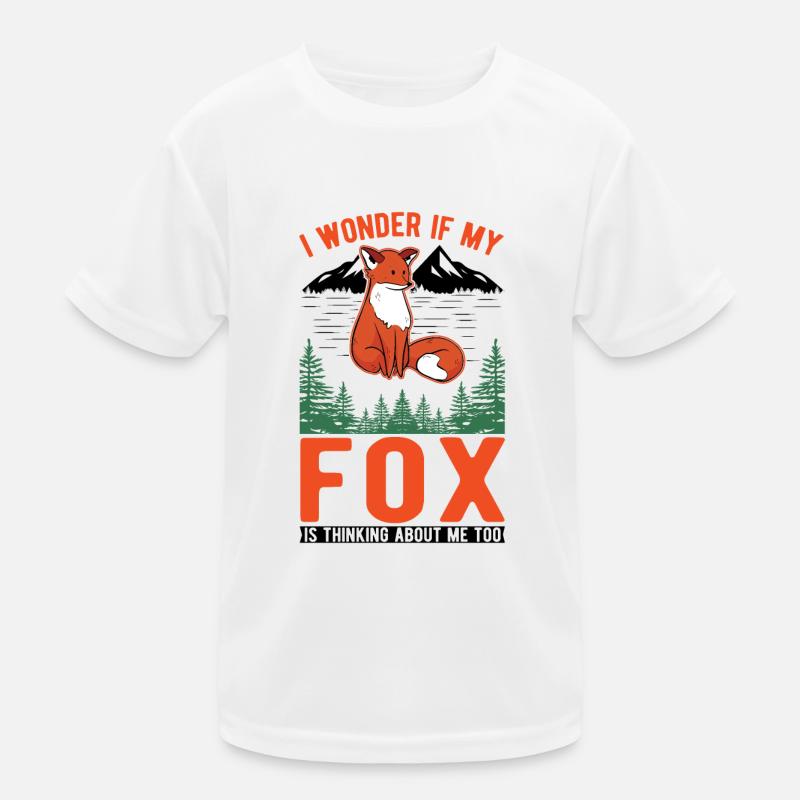 Fuchs Geschenk Rotfuchs Kinder Funktions-T-Shirt