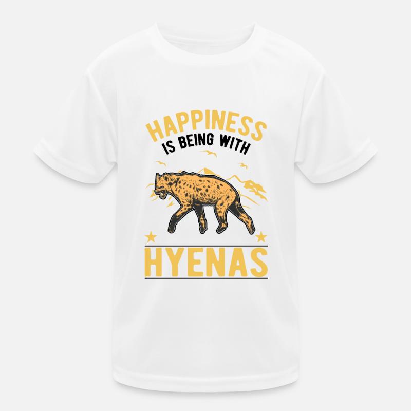 Hyäne Glück Erdwolf Hyena Kinder Funktions-T-Shirt