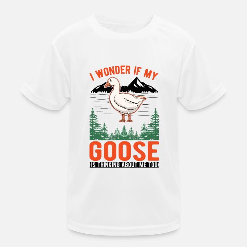 Gänse Geschenk Gänsezüchter Gans Kinder Funktions-T-Shirt