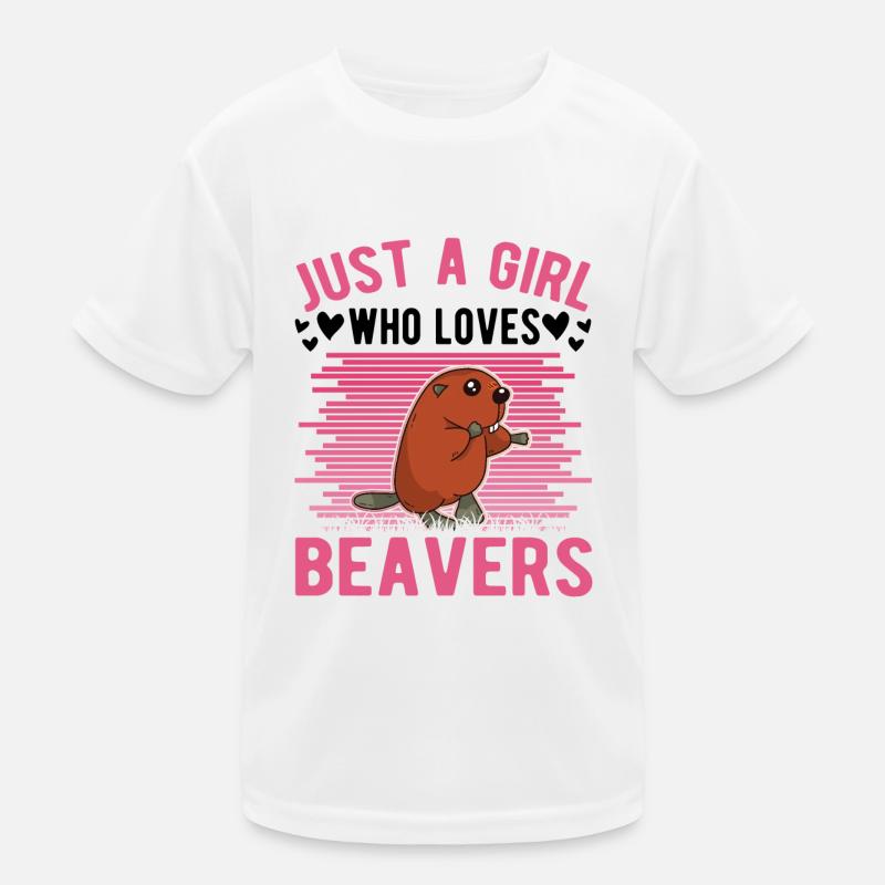 Biber Mädchen Biberdamm Kinder Funktions-T-Shirt