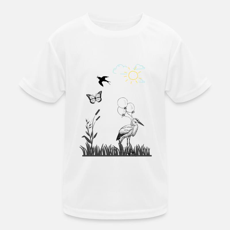 Feder Kinder Funktions-T-Shirt