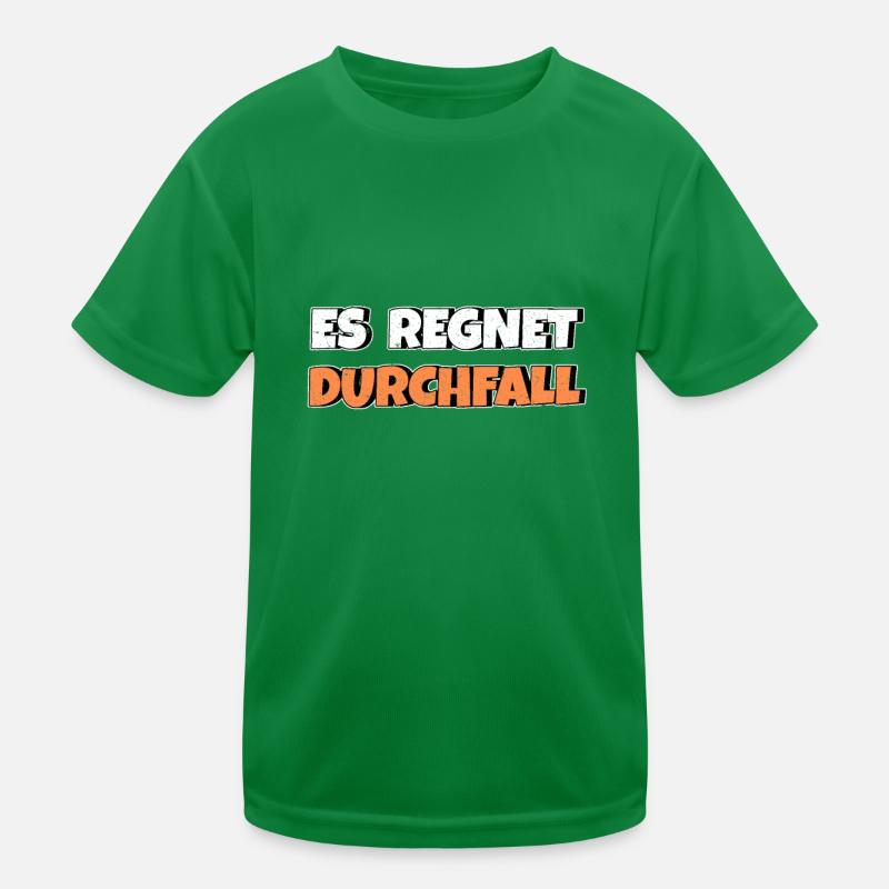 Es regnet Durchfall Kinder Funktions-T-Shirt
