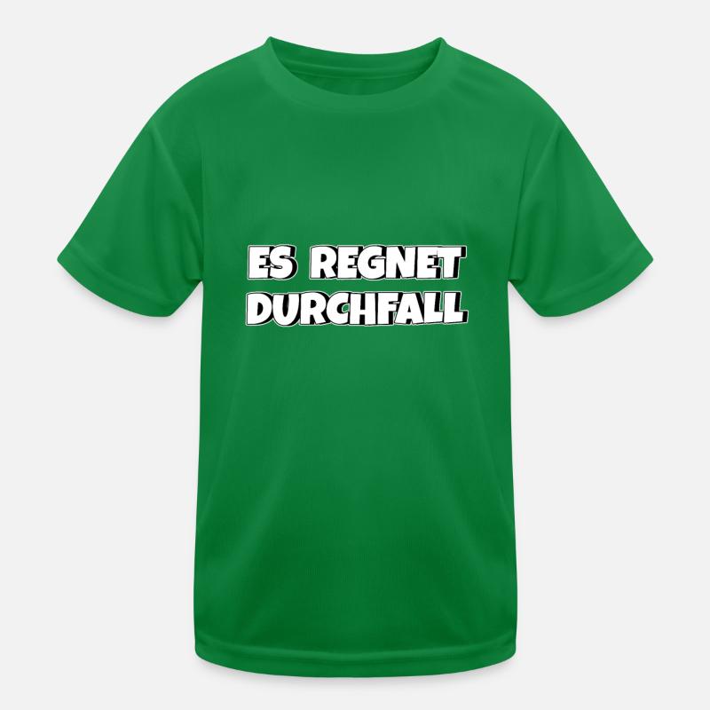Es regnet Durchfall Kinder Funktions-T-Shirt