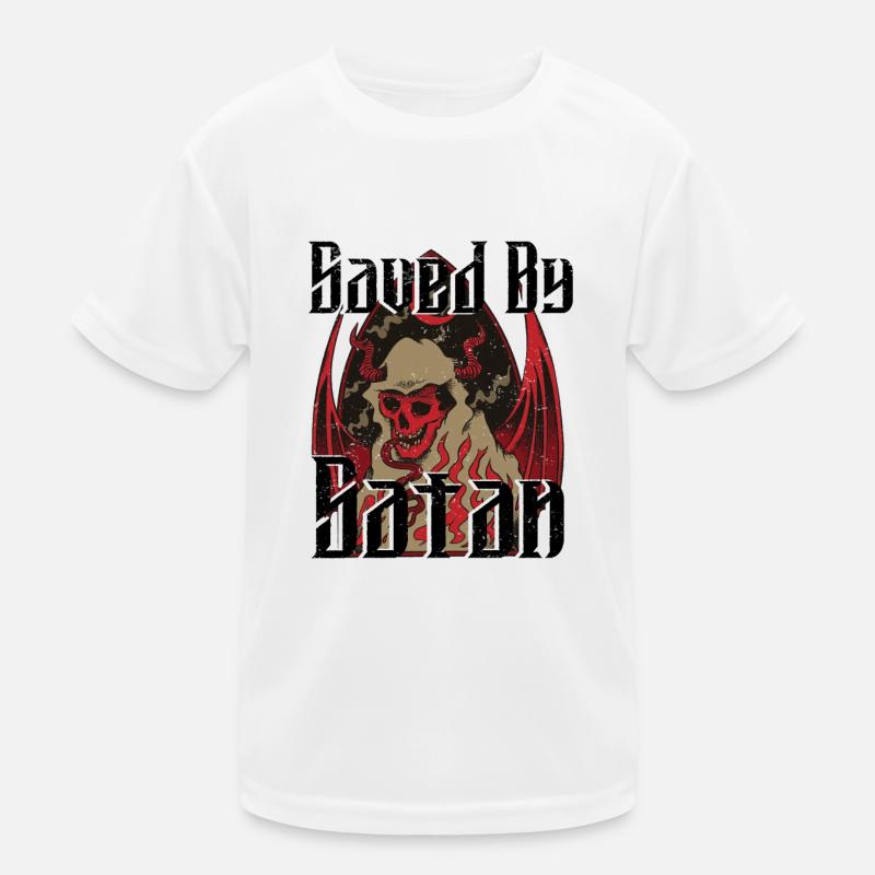 Satan Beelzebub Devil Gothic Pentagram Mystical Kids Functional T-Shirt