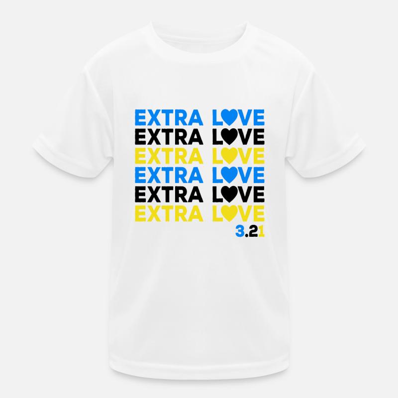 Down Syndrome Extra Chromosomes Extra Love Kids Functional T-Shirt