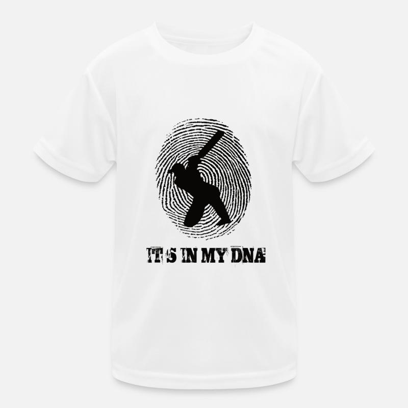 Cricket Its In My Dna Kinder Funktions-T-Shirt