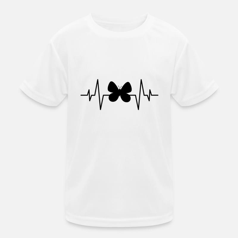 Battement de cœur papillon T-shirt sport Enfant
