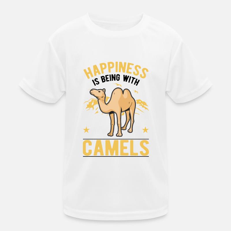 Kamel Glück Ägypten Dromedar Großkamel Kinder Funktions-T-Shirt