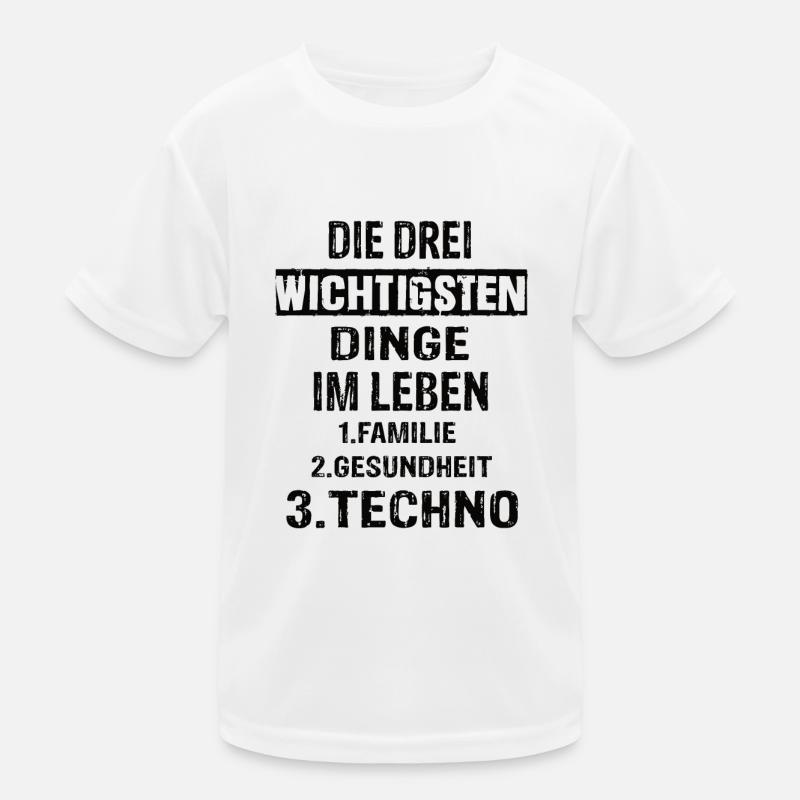 Techno Kinder Funktions-T-Shirt