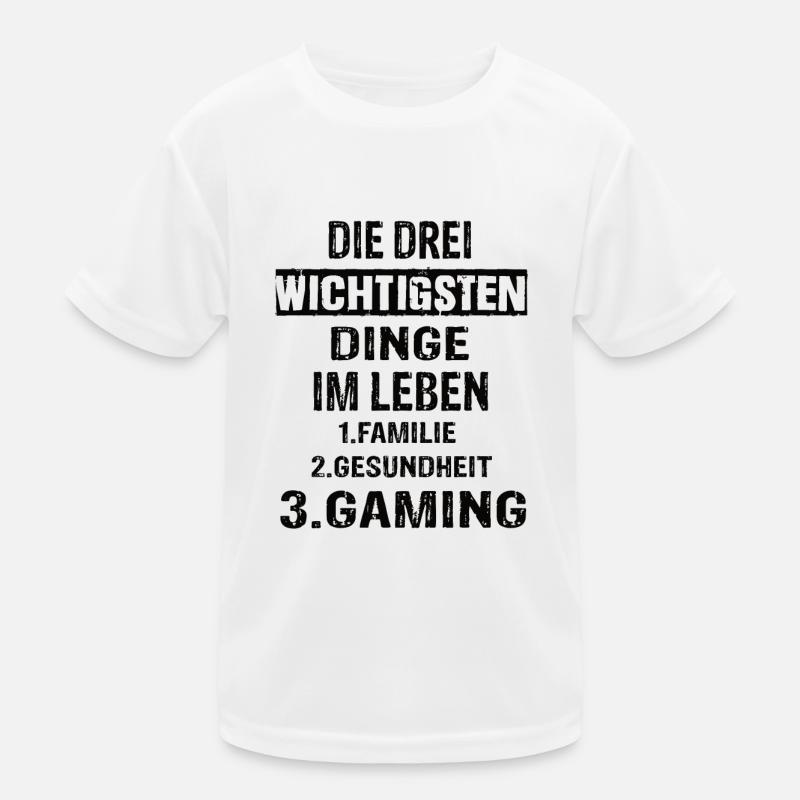 Gaming Kinder Funktions-T-Shirt