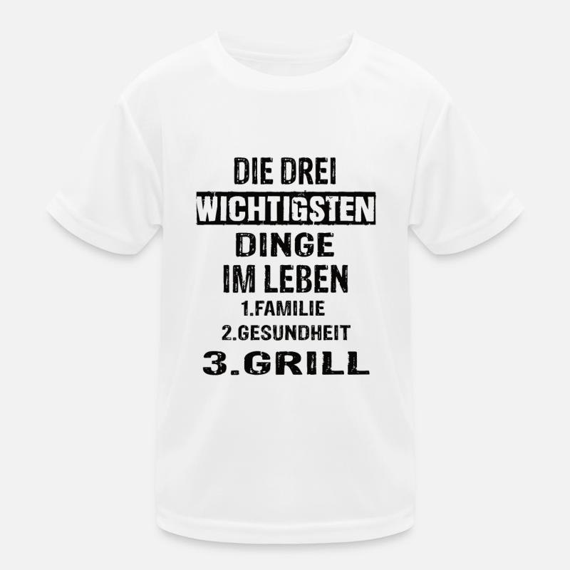 Grillen Kinder Funktions-T-Shirt
