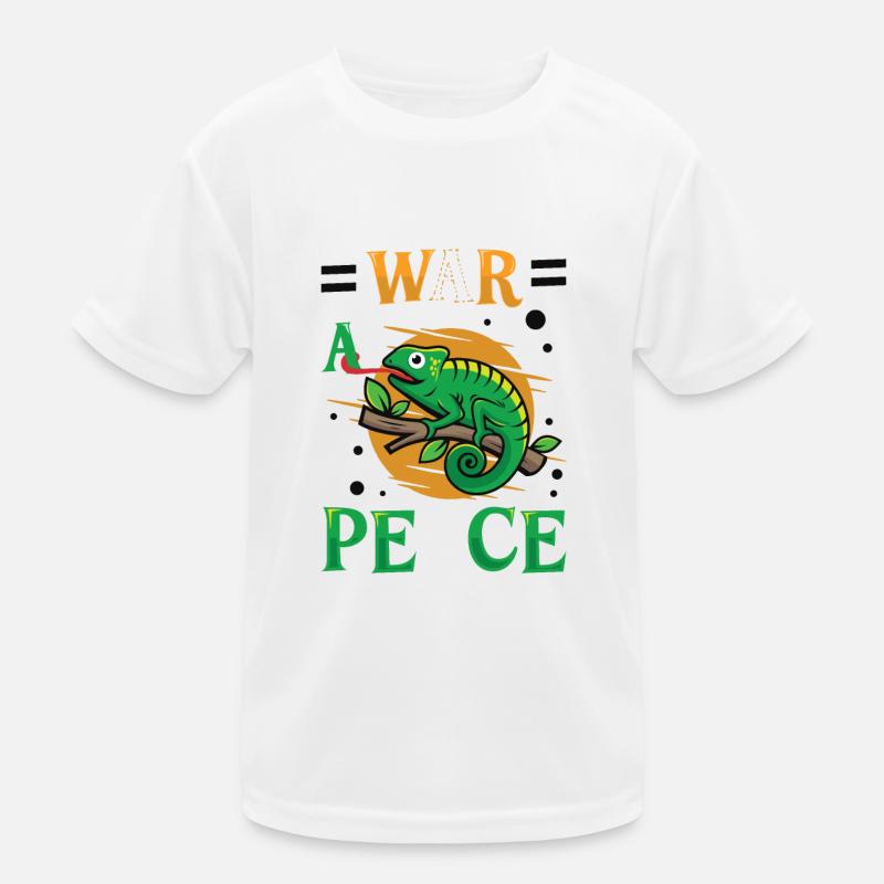 Peace Cameleon, mouvement pour la paix T-shirt sport Enfant