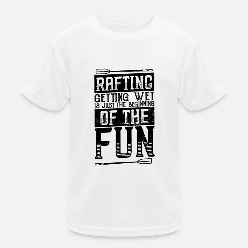 Fluss Rafting Kinder Funktions-T-Shirt