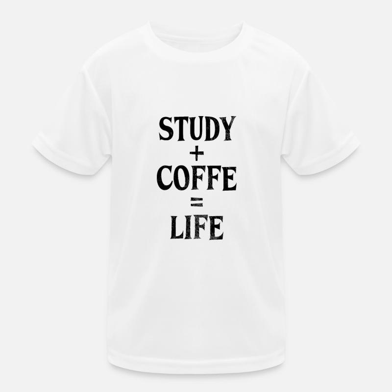 Study and coffee Kids Functional T-Shirt