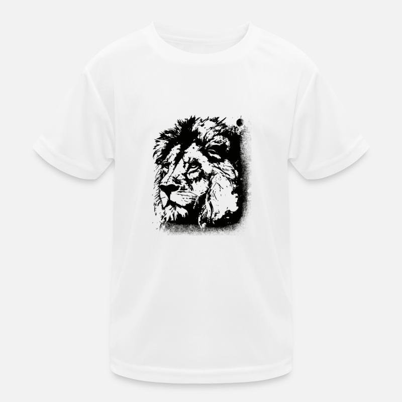 Lion Lion's Head Kids Functional T-Shirt