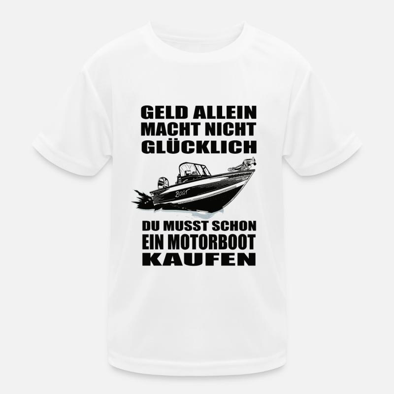 Motorboot Kinder Funktions-T-Shirt