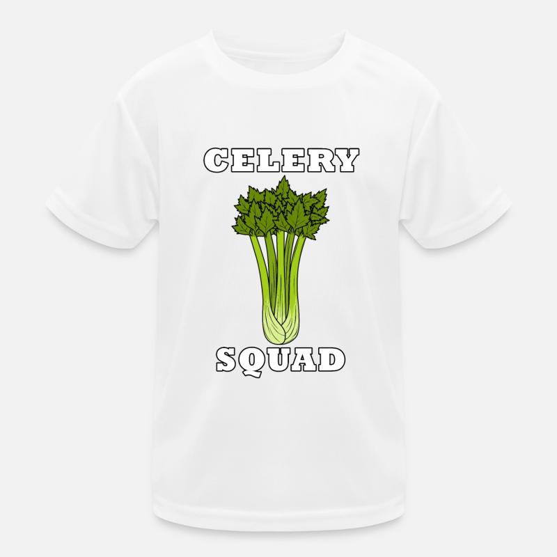 Celery Squad Gemüse Lauch Gesundes Essen Kinder Funktions-T-Shirt