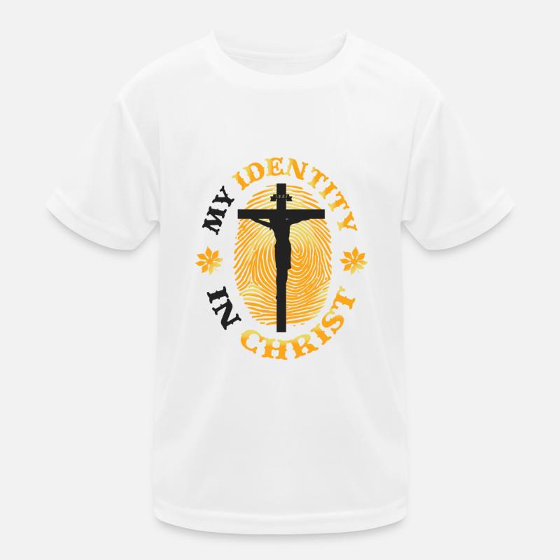 Mon identité en Christ, le christianisme T-shirt sport Enfant