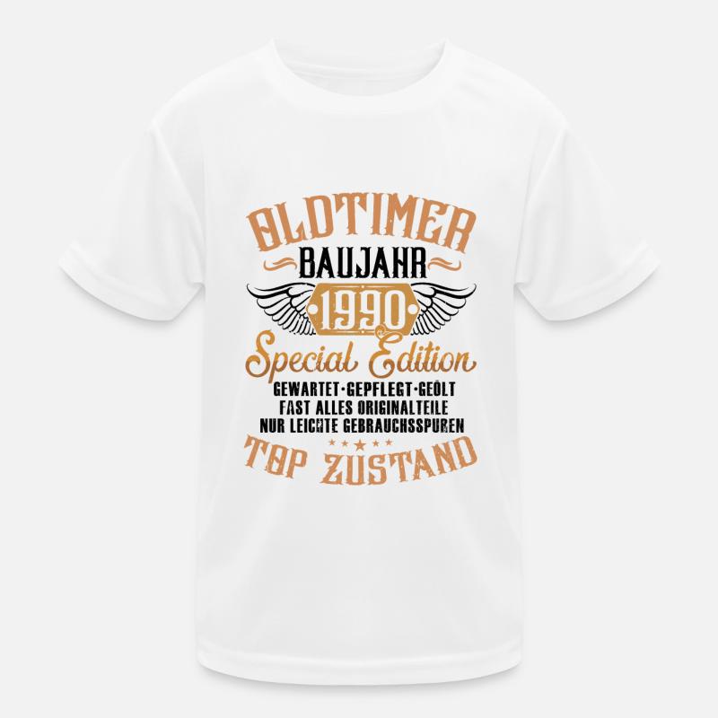 Mann 30. Geburtstag Männer Oldtimer Modell 1990 Kinder Funktions-T-Shirt