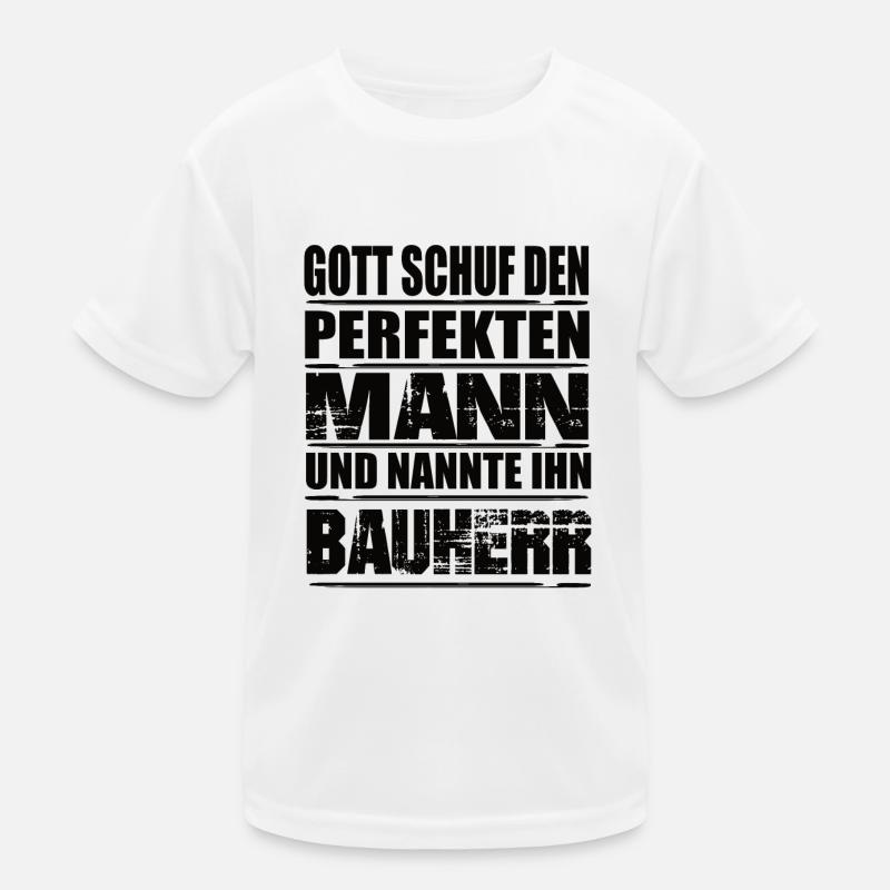 Bauherr Kinder Funktions-T-Shirt