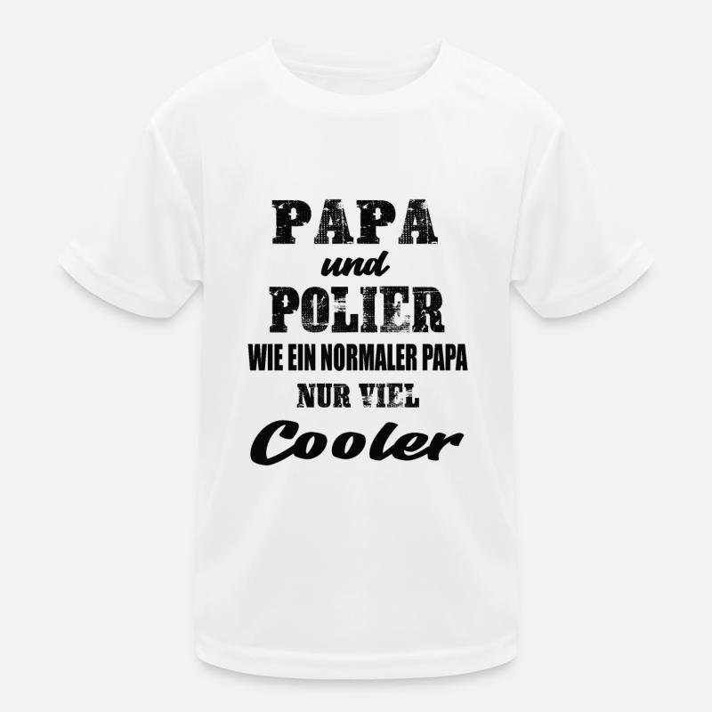 Papa und Polier Kinder Funktions-T-Shirt