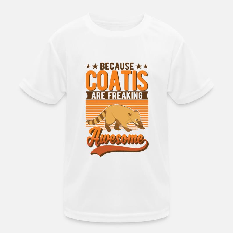 Coati Gift Proboscis Coati Kids Functional T-Shirt