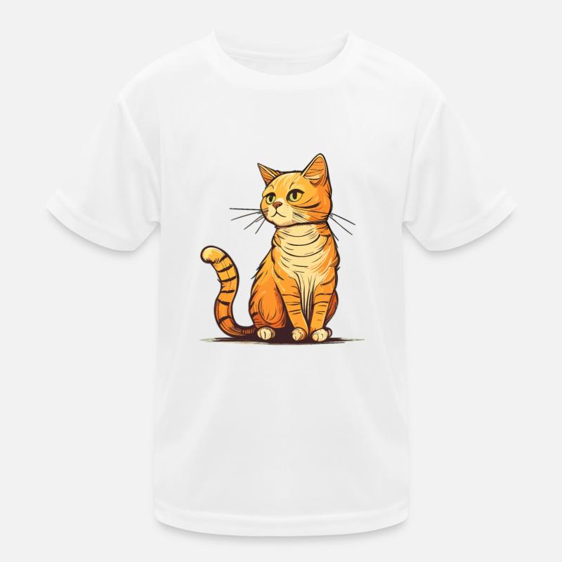 Chat dans le style comique T-shirt sport Enfant