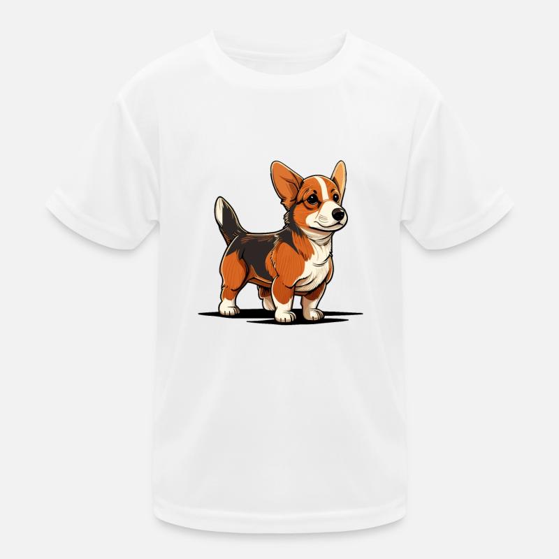 Dog in comic style Kids Functional T-Shirt