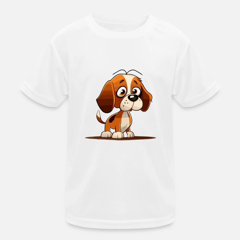 Dog in comic style Kids Functional T-Shirt