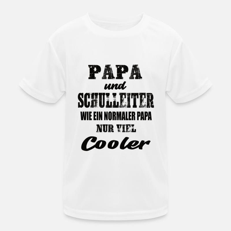 Papa und Schulleiter Kinder Funktions-T-Shirt